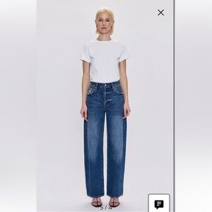 Pistola Tate High Rise Bowed Wide Leg Jean